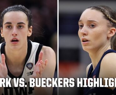 HIGHLIGHTS from Caitlin Clark vs. Paige Bueckers in the Final Four | ESPN College Basketball