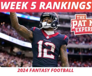 2024 Week 5 Fantasy Football Rankings | 2024 Week 5 Fantasy Football Injuries, Starts, Sits