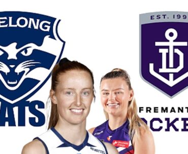 Geelong v Fremantle AFLW Football Live from GMHBA Stadium