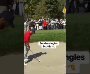 How to hit the ball like Scottie scheffler. #shorts #golf #how