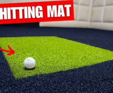 How to Make a PREMIUM Golf Hitting Mat In Under 2 Minutes! (DIY GOLF SIMULATOR)