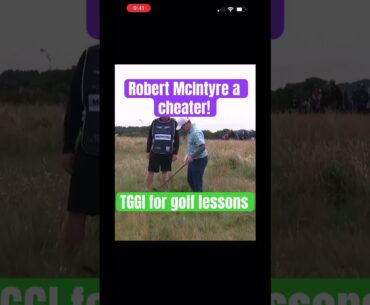 Did #robertmcintire cheat at #theopen with #tomgillisgolfinstruction and #golftipsdaily