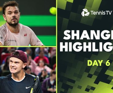 Rune vs Berrettini, Wawrinka vs Cobolli, Fritz & Dimitrov Return | Shanghai 2024 Highlights Day 6