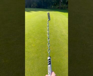 Rarest Golf Club Ever (Chain Link Golf Putter Shaft) #golf #golfputt #golfputting