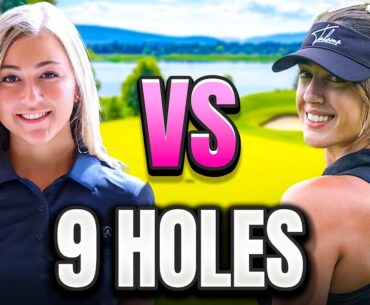 9-Hole Matchplay | Sabrina vs Deanna | Intense Female Golfers Face-Off!