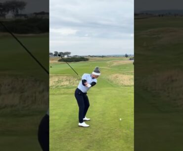 Thorbjorn Olesen Driver Swing from behind, 2024 #golf #golfswing