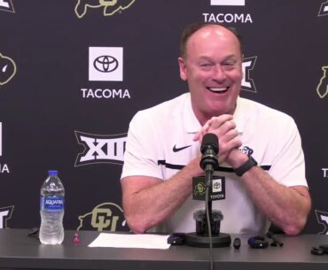 Colorado Football Weekly Press Conference