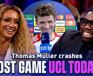 Thomas Muller crashes post-game show with Abdo, Henry, Carragher & Richards | UCL Today | CBS Sports