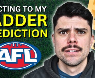 REACTING to my 2024 AFL Ladder Predictions