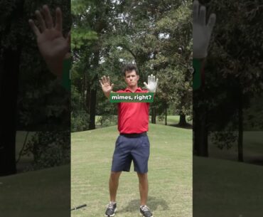 Go from short hitter to long driver in 10 seconds - you've got to see this simple new "mime" drill!