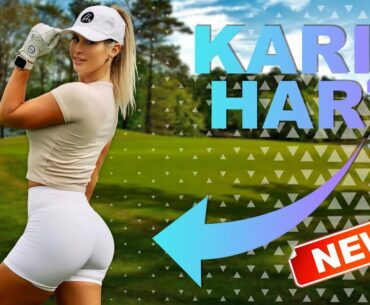 Golf Girl Karin Hart Bombs Slow Motion Golf Swing