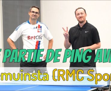 Une partie de ping avec... Lemuinsta (RMC Sport) !