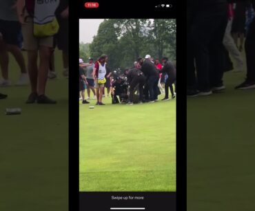 #Adamhadwin gets mistaken for a fan and taken down by cops! #golf #pgatour #canada