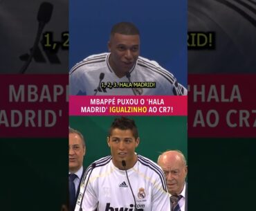 Mbappé homenageou Cristiano Ronaldo na apresentação pelo Real Madrid? Olha o que ele fez! 😱 #shorts