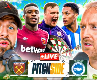 WORLD DARTS CHAMPIONSHIP & WEST HAM vs BRIGHTON! | Pitch Side LIVE!