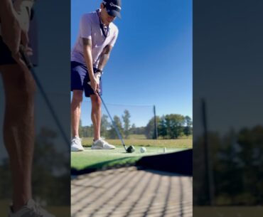 Lower irons are a bit challenging, so I spent the day practicing at the range. #golf #golfswing