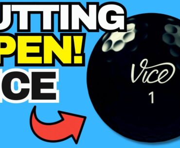 Cutting Open Black Vice Limited Edition Golf Ball! (What’s Inside?)