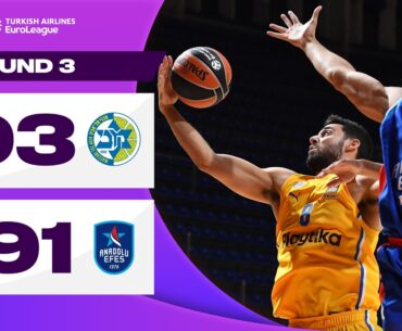 INTENSE Game ENDS with a MISSED Buzzer-Beater | Maccabi - Efes | BASKETBALL HIGHLIGHTS R3