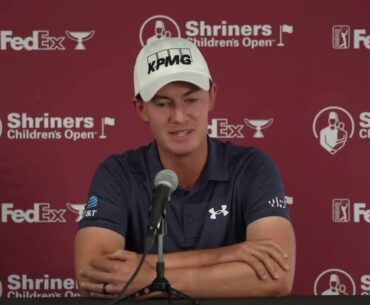 Maverick McNealy Tuesday Press Conference  2024 Shriners Children's Open