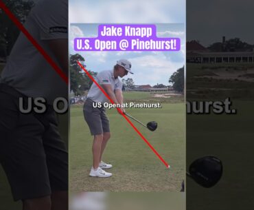 SILKY SMOOTH Jake Knapp Mini Driver Slow Motion at US Open in Pinehurst #golf #golfswing