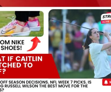 Caitlin Taking Talents To LPGA,Unrivaled Wants Clark? Steelers Starting Russ #caitlinclark #trending