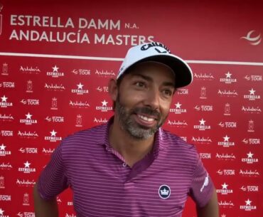 Declaraciones de Pablo Larrazábal tras una gran segunda vuelta en el Estrella Damm Andalucía Master