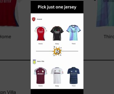 Soccer Jersey Showdown: Arsenal vs Aston Villa