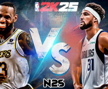 Lebron vs Klay & Luka - 2k25 Cpu vs Cpu Simulation - Lakers vs Mavs🔴post patch