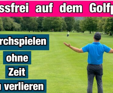 Stressfrei Golfen durch richtiges Durchspielen lassen