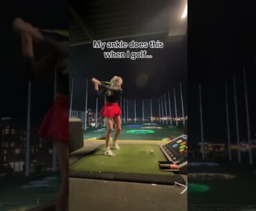 Girl Breaks her Ankle at TopGolf #golf #topgolf #anklebreakers