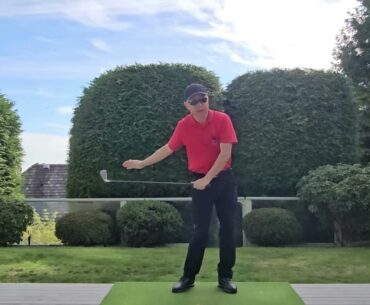 Golf Swing 11 - One Handed Swings Help Find the Swing Plane and Release Feel