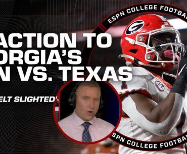 Georgia 'felt SLIGHTED' ahead of upset vs. No. 1 Texas! - Kirk Herbstreit | ESPN College Football