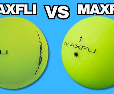 MAXFLI SOFTFLI Golf Ball vs STRAIGHFLI - Up Close!