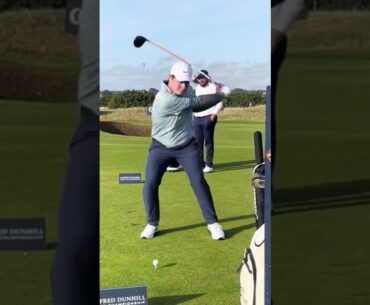 Robert MacIntyre Golf Swing Driver Front on Carnoustie 2024 real time