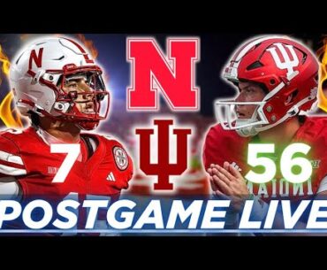 Nebraska vs #16 Indiana POSTGAME SHOW | EMBARRASSING GAME | Husker Football Reaction