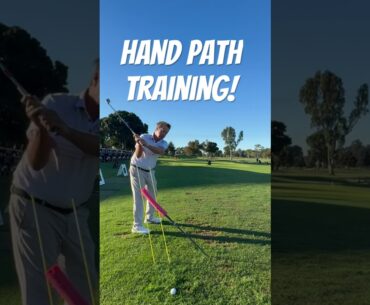 HAND PLANE TRAINING FOR COMPRESSION! #shorts #diy #golftips #golf #golfer #short #golfswing  #tips