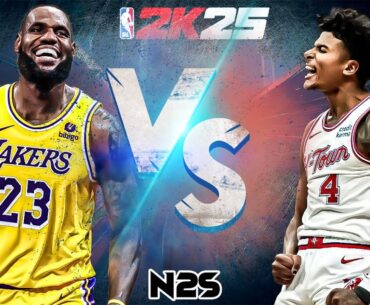 Lebron vs Jalen Green - Simulation 2k25 Cpu vs Cpu - Lakers vs Rockets