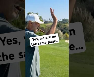 Are we on the same page? Shut your mouth. #golf #golfer #viralvideo