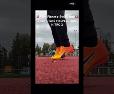 Spikes Puma evoSPEED 400 NITRO 2 slo-mo jump test #puma #athletics #trackandfield #nike #adidas