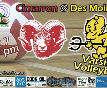 Cimarron @ Des Moines - Varsity Volleyball - Oct 7, 2024