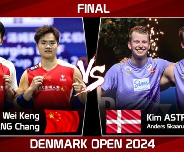 FINAL | LIANG Wei Keng WANG Chang vs Kim ASTRUP Anders Skaarup RASMUSSEN Denmark Open 2024 Badminton