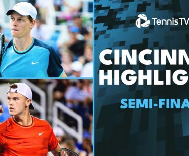 Sinner Faces Zverev; Tiafoe & Rune Clash | Cincinnati 2024 Semi-Final Highlights