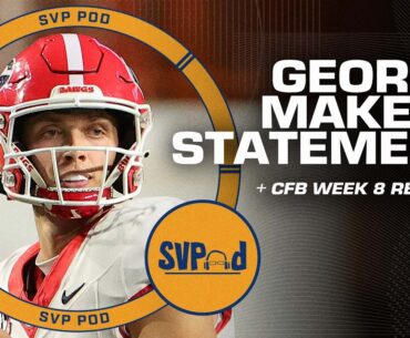 Georgia makes a STATEMENT, Tennessee knocks off Alabama & more CFB Week 8 reaction | SVPod