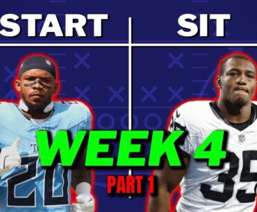 Week 4 Starts & Sits Part 1: WINNING Lineup Tips & Players to AVOID | 2024 Fantasy Football Advice