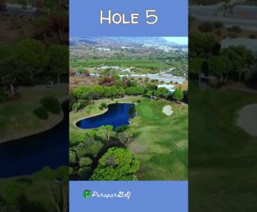 Hole 5 Golf Campo Asia Golf Courses #golf #golfing #golfparapar #shorts #youtubeshorts