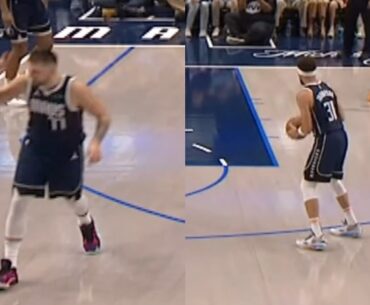 Luka Doncic knew Klay Thompson was gonna hit these 3's before he even shot them 😂