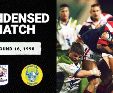 Sydney City Roosters vs. Canberra Raiders | Round 16, 1998 | Condensed Match | NRL