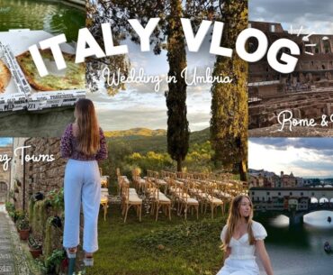 ITALY TRAVEL VLOG 2024: Sister's Wedding in Umbria + Sightseeing in Rome, Florence, Spello, & Assisi