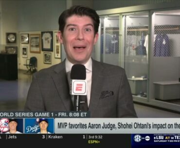 Jeff Passan: MVP favorites Aaron Judge, Shohei Ohtani's impact on World Series - Yankees vs. Dodgers