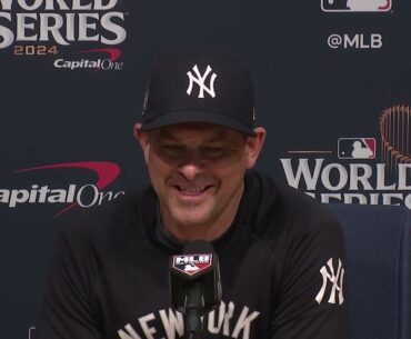 2024 World Series: Aaron Boone talks Aaron Judge's struggles & Tommy Kahnle's changeup streak